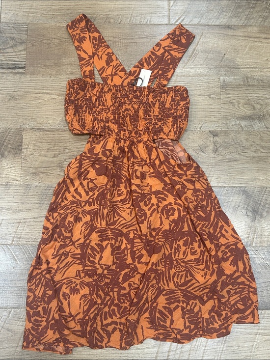 Anthropologie Dresses & Skirts - Anthropologie Rust and Burnt Orange Floral Sundress